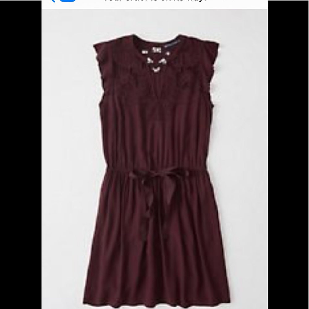 Abercrombie dress plum colored
